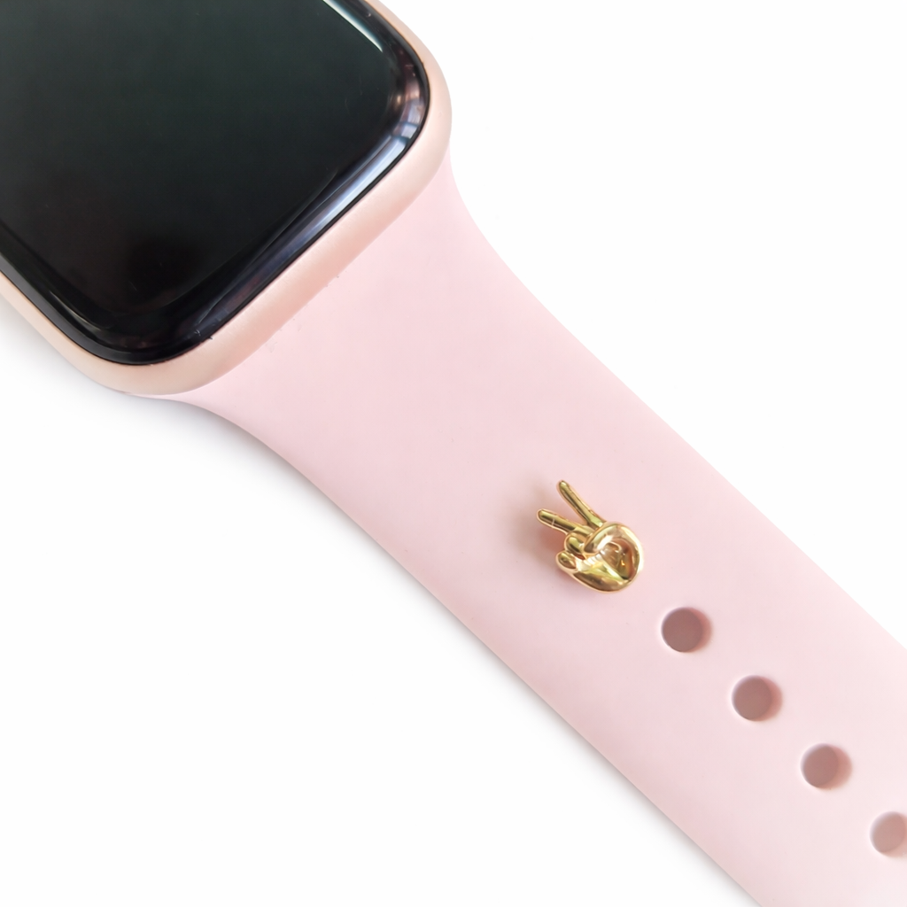 Victory Hand Gesture Watch Pin