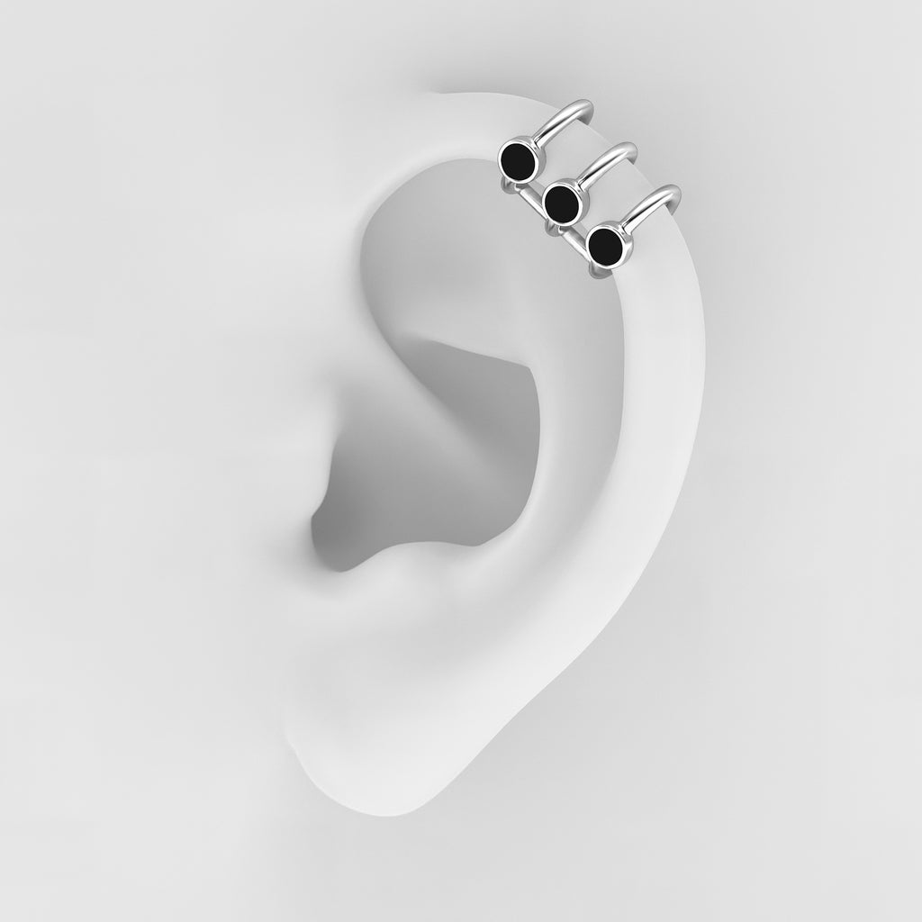 Enamel Top Ear Cuff