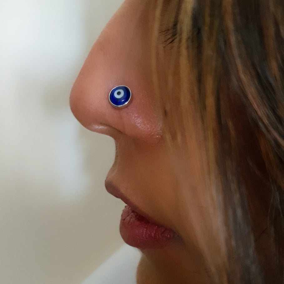 Evil Eye Nose Pin
