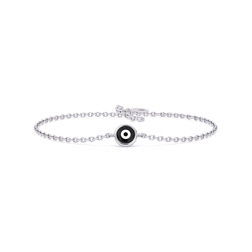Evil Eye Chain Bracelet - 925 Silver Protection Bracelet
