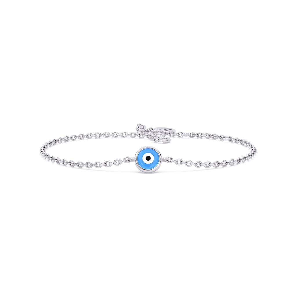 Evil Eye Chain Bracelet - 925 Silver Protection Bracelet