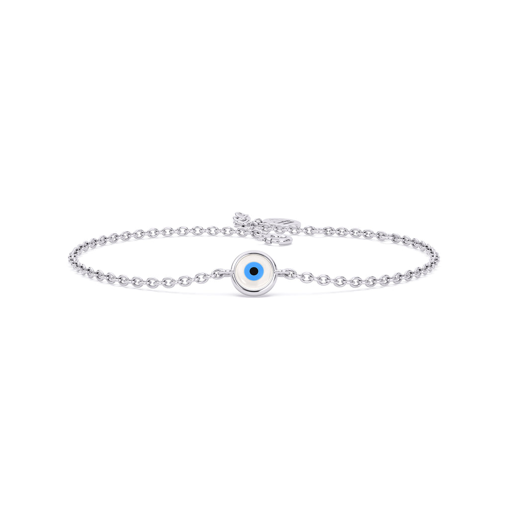 Evil Eye Chain Bracelet - 925 Silver Protection Bracelet
