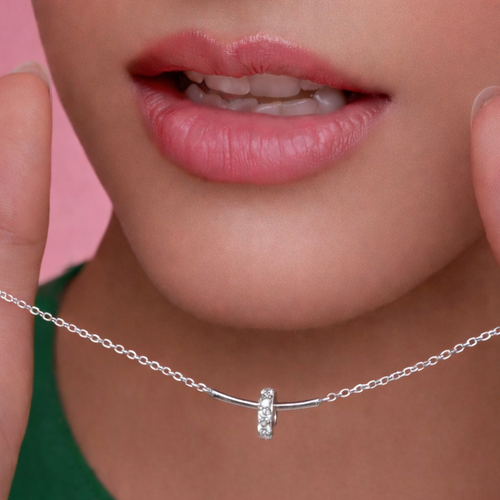 A 925 silver bar chain