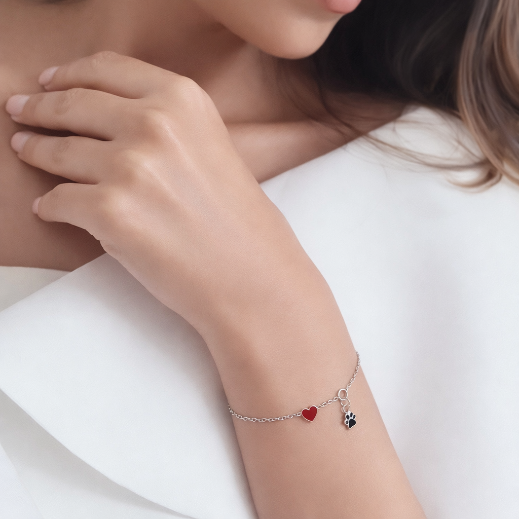 Heart Charm Bracelet