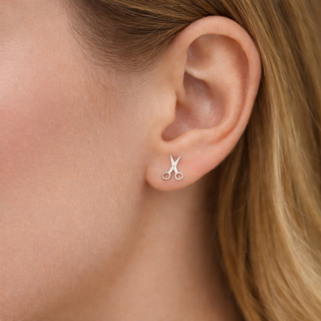 Scissor Stud Earrings