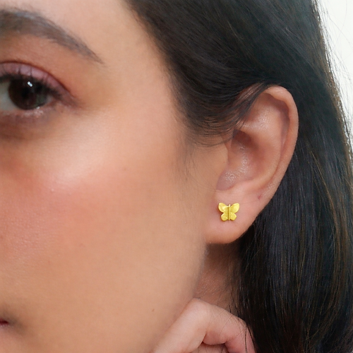 925 Silver Butterfly Stud Earrings