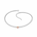 Orange Evil Eye Anklet