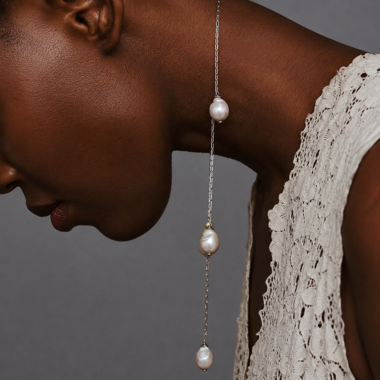 Station Baroque Pearl Necklace