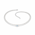 Pearl Evil Eye Anklet
