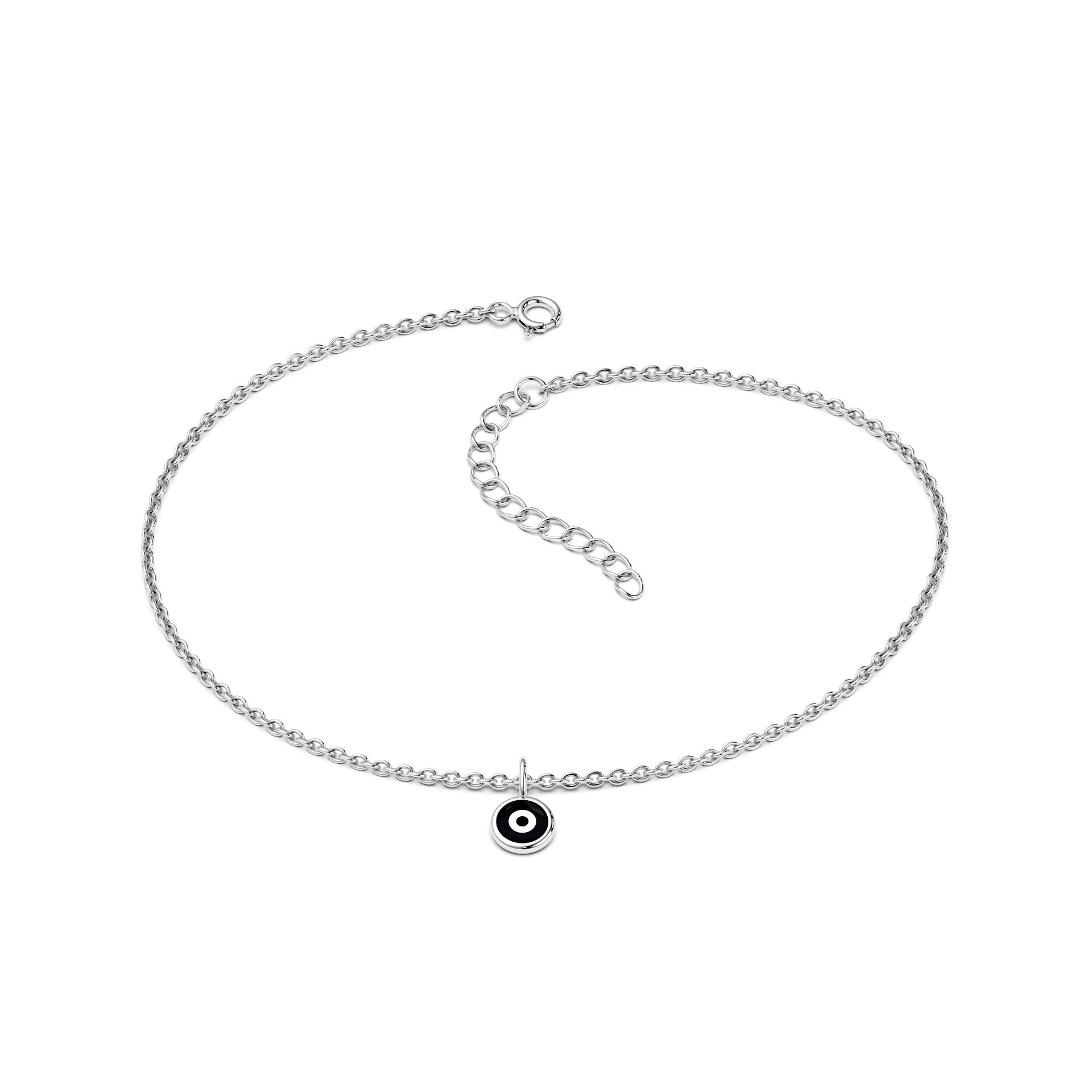 Classic Evil Eye Anklet - 925 Silver Protection Charm Anklet