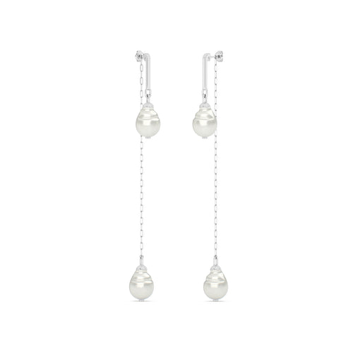Baroque Pearl Shoulder Duster Multiwear Earrings
