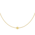 Smiley Face Necklace Yellow
