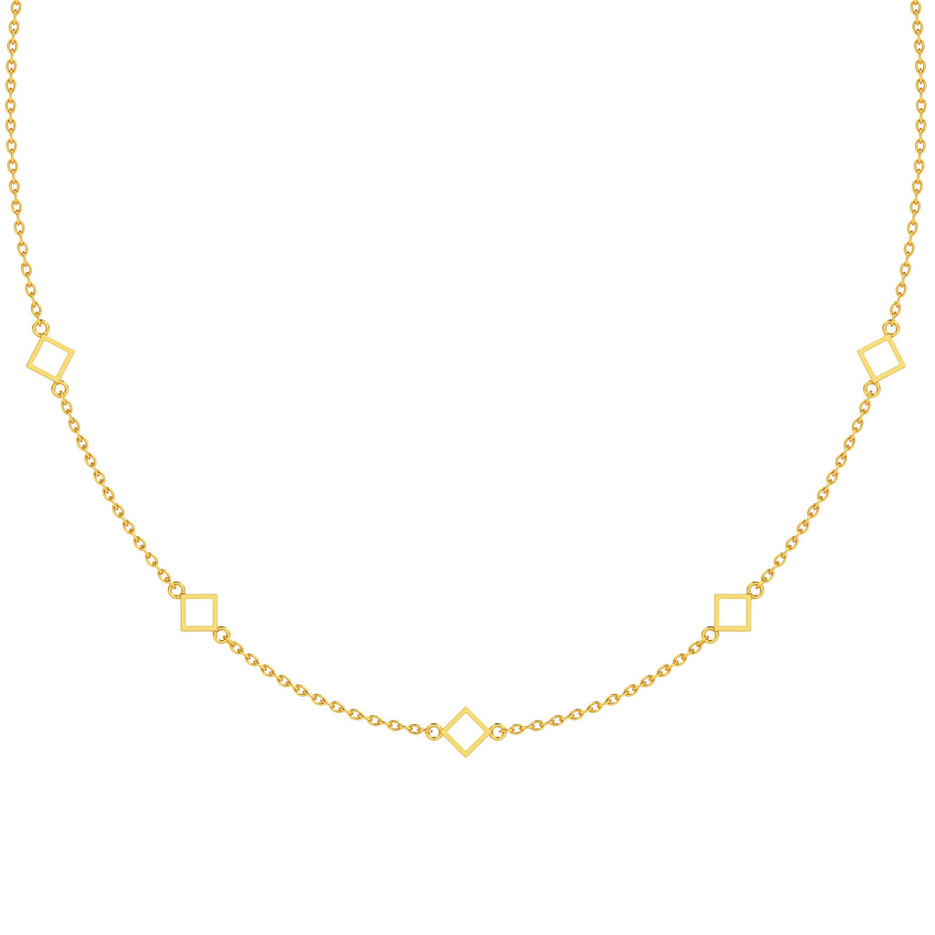 Reversible Diamond Necklace Yellow