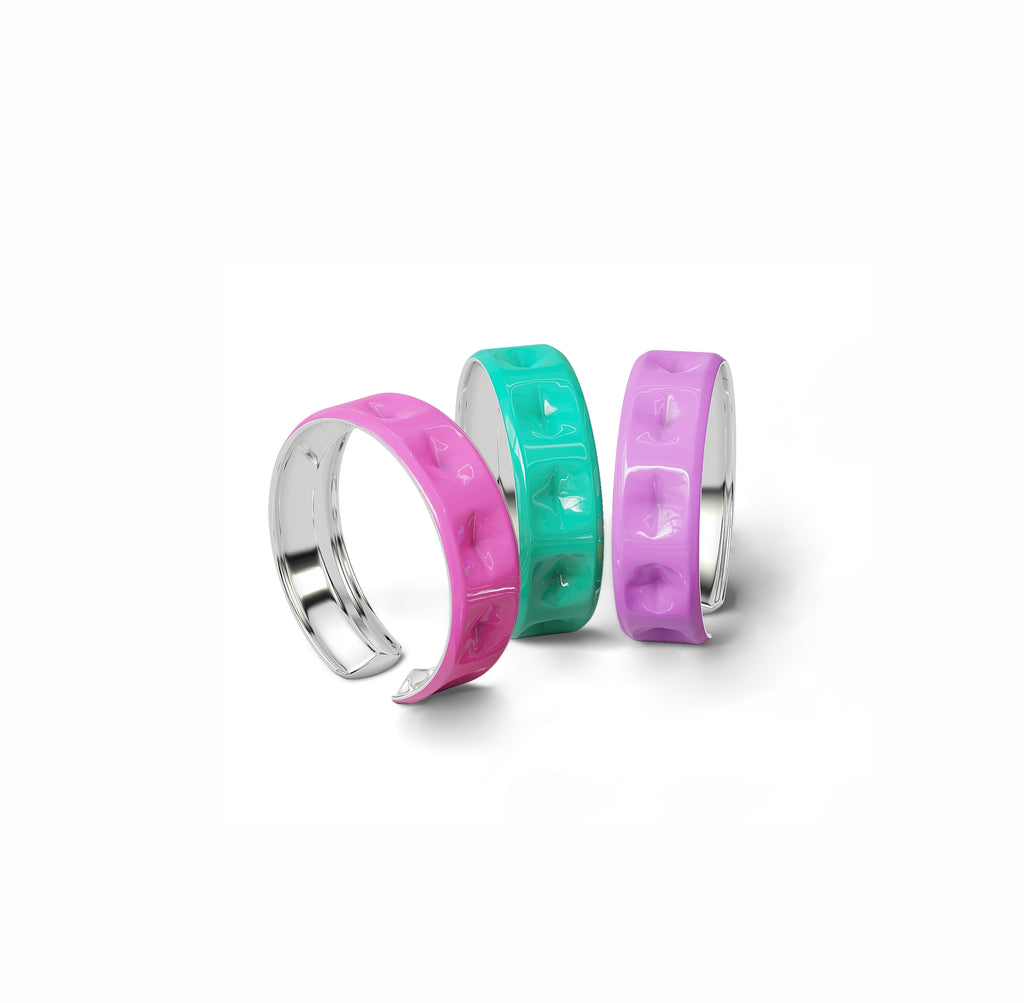Subtle Minimalist Enamel Ring