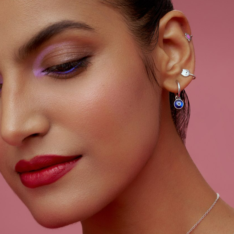 Evil Eye Hoop Earrings