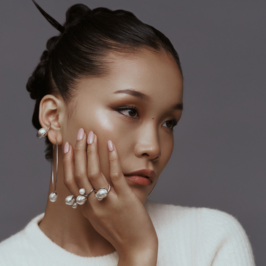 Baroque Pearl Cuff Earring