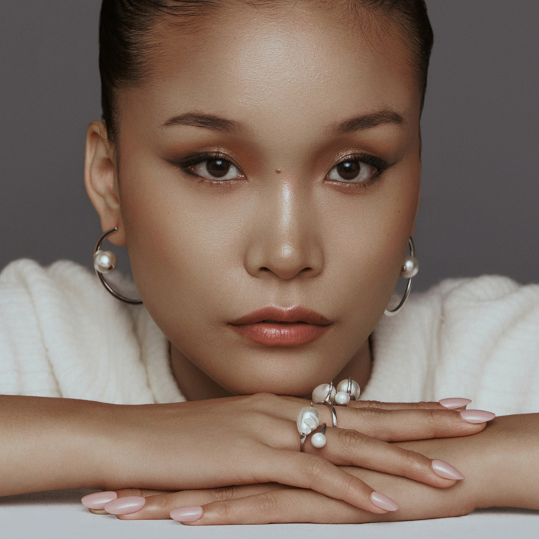 Cresent Baroque Pearl Earring