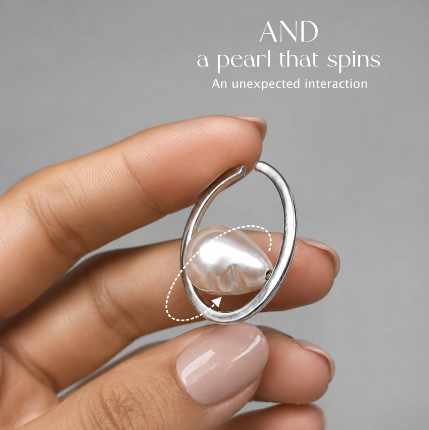 Baroque Pearl Cuff Earring
