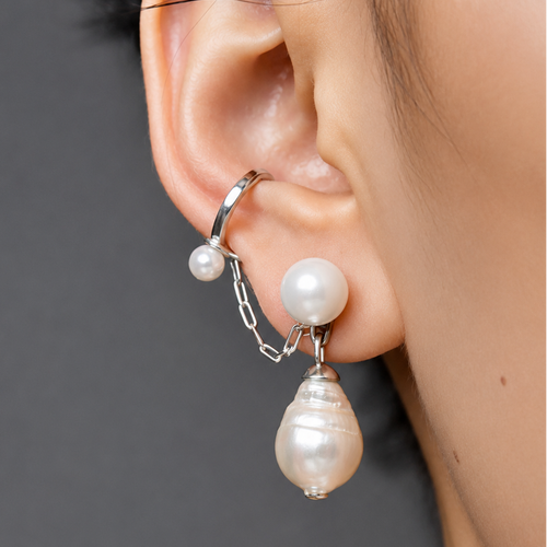 Baroque Pearl Extendable Earring Multiwear