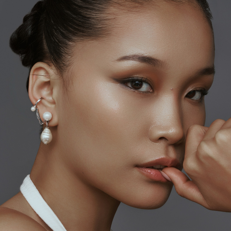 Baroque Pearl Extendable Earring Multiwear