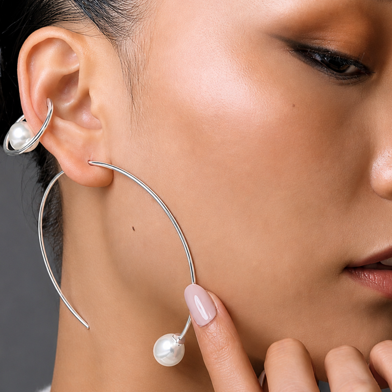 Magnum Baroque Pearl Hoops