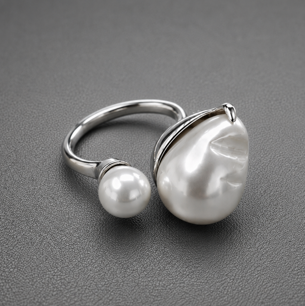 Baroque Pearl Open Ring