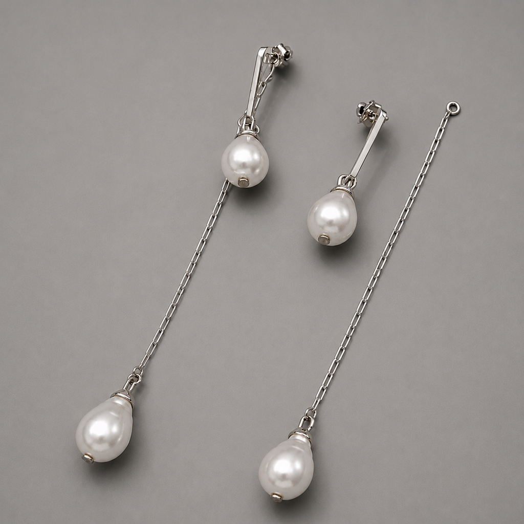 Baroque Pearl Shoulder Duster Multiwear Earrings