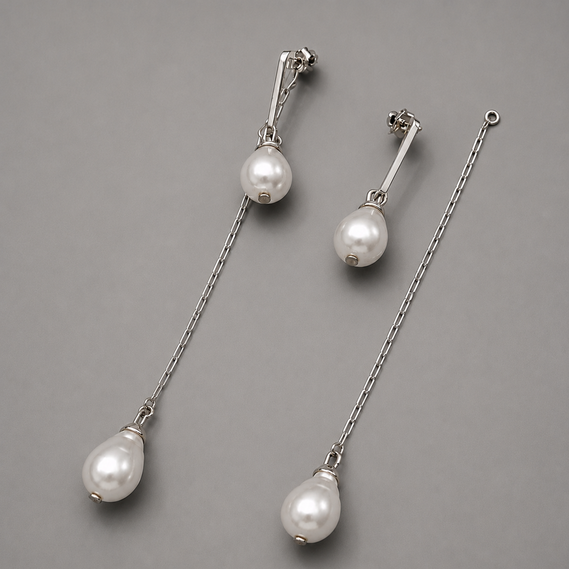 Baroque Pearl Shoulder Duster Multiwear Earrings