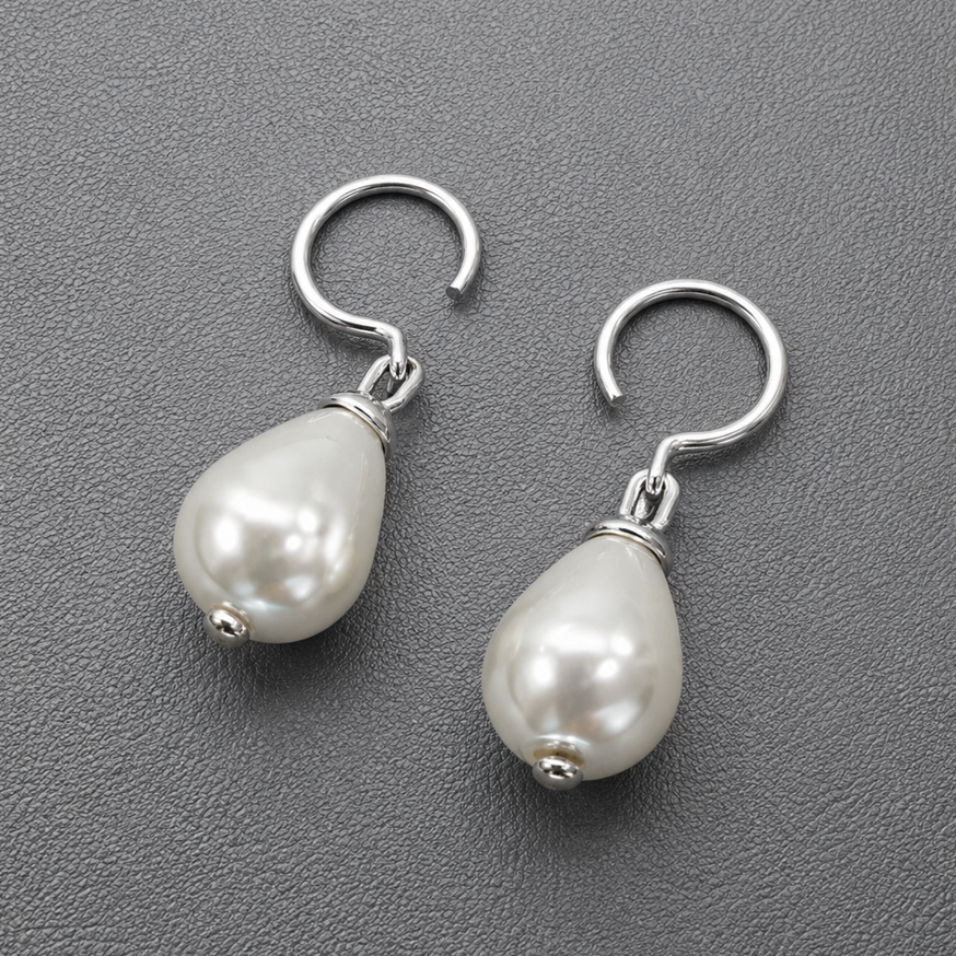 Slip on Baroque Pearl Earrings
