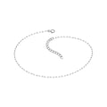 Thin Chain Link Anklet - Minimalist 925 Silver Love Link