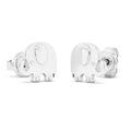 925 Silver Elephant Stud Earrings