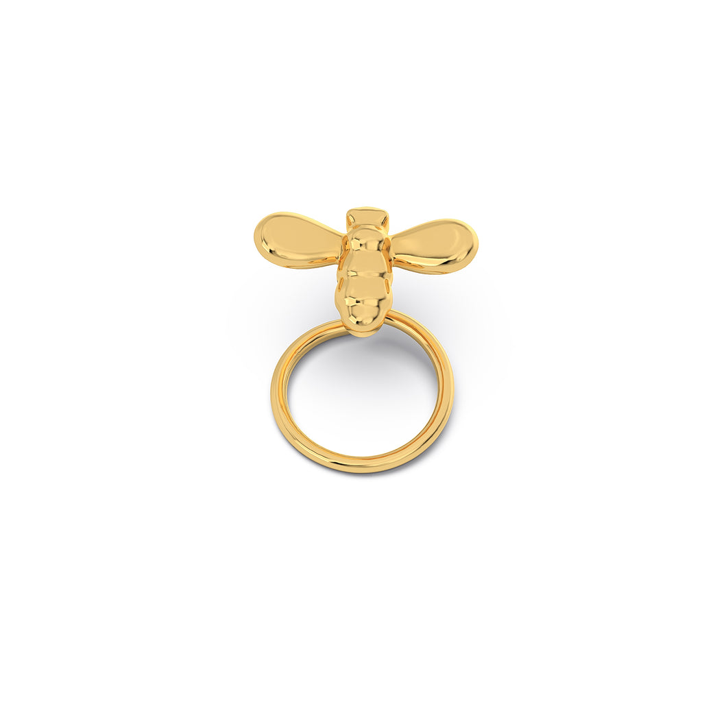 Bee 925 Silver Nose Pin - Un-Bee-Lievably Cute Honey Bee Nosepin