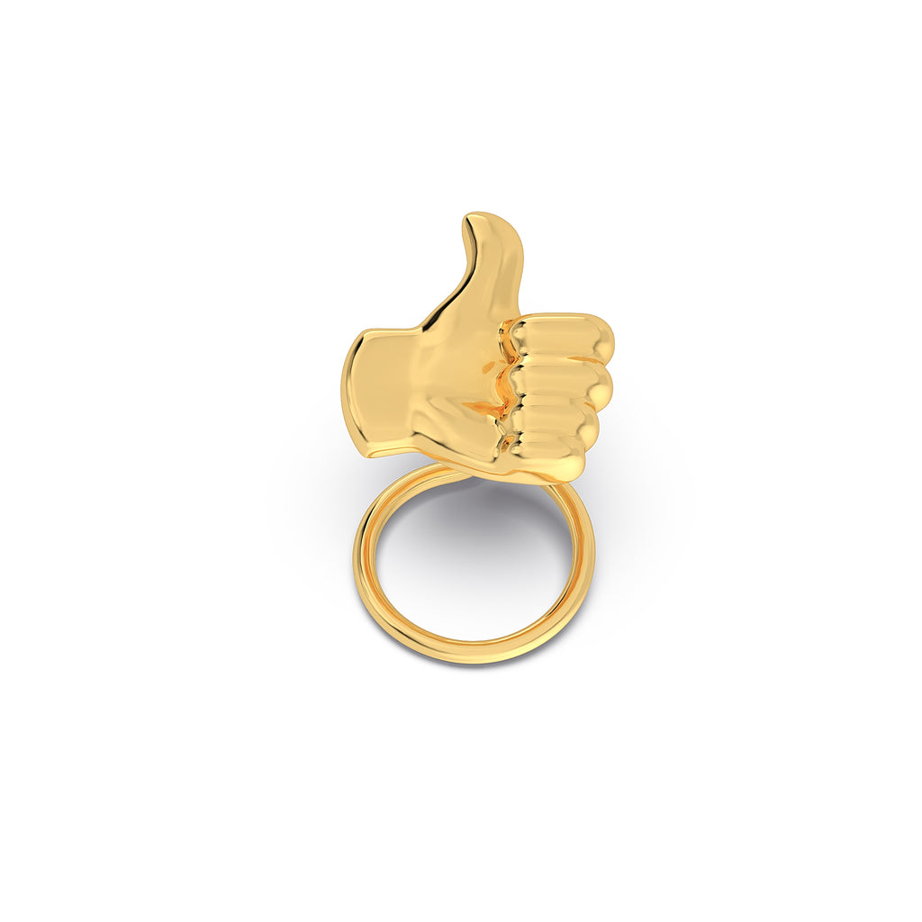 Thumbs Up Hand Gesture Nose Pin