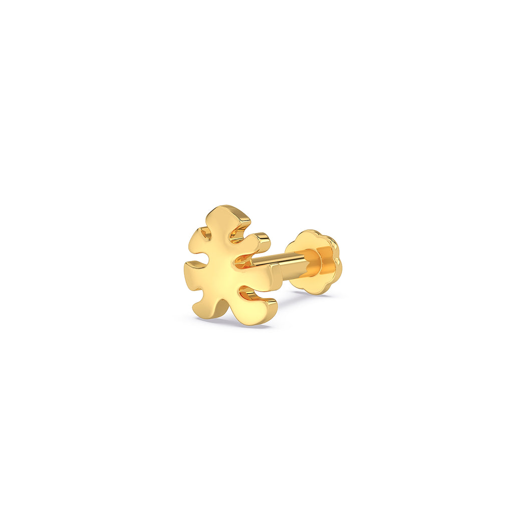 Monstera Leaf Nose Pin