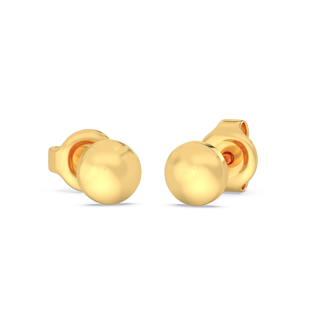 Minimalist Round Stud Earrings