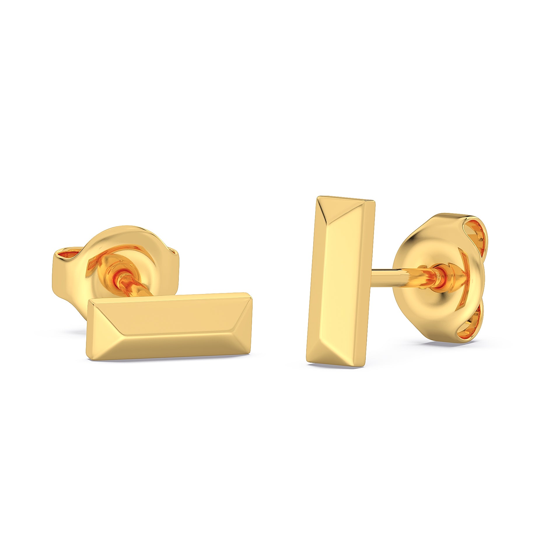Minimalist Bar Stud Earrings