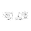 Music Note Stud Earrings