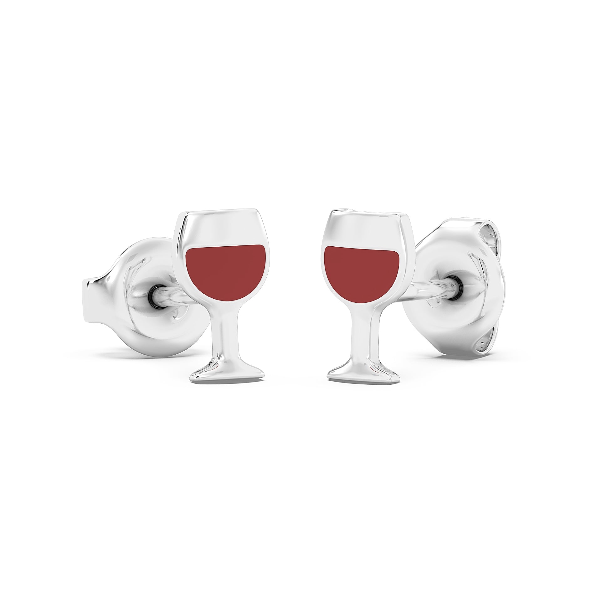 Wine Stud Earrings