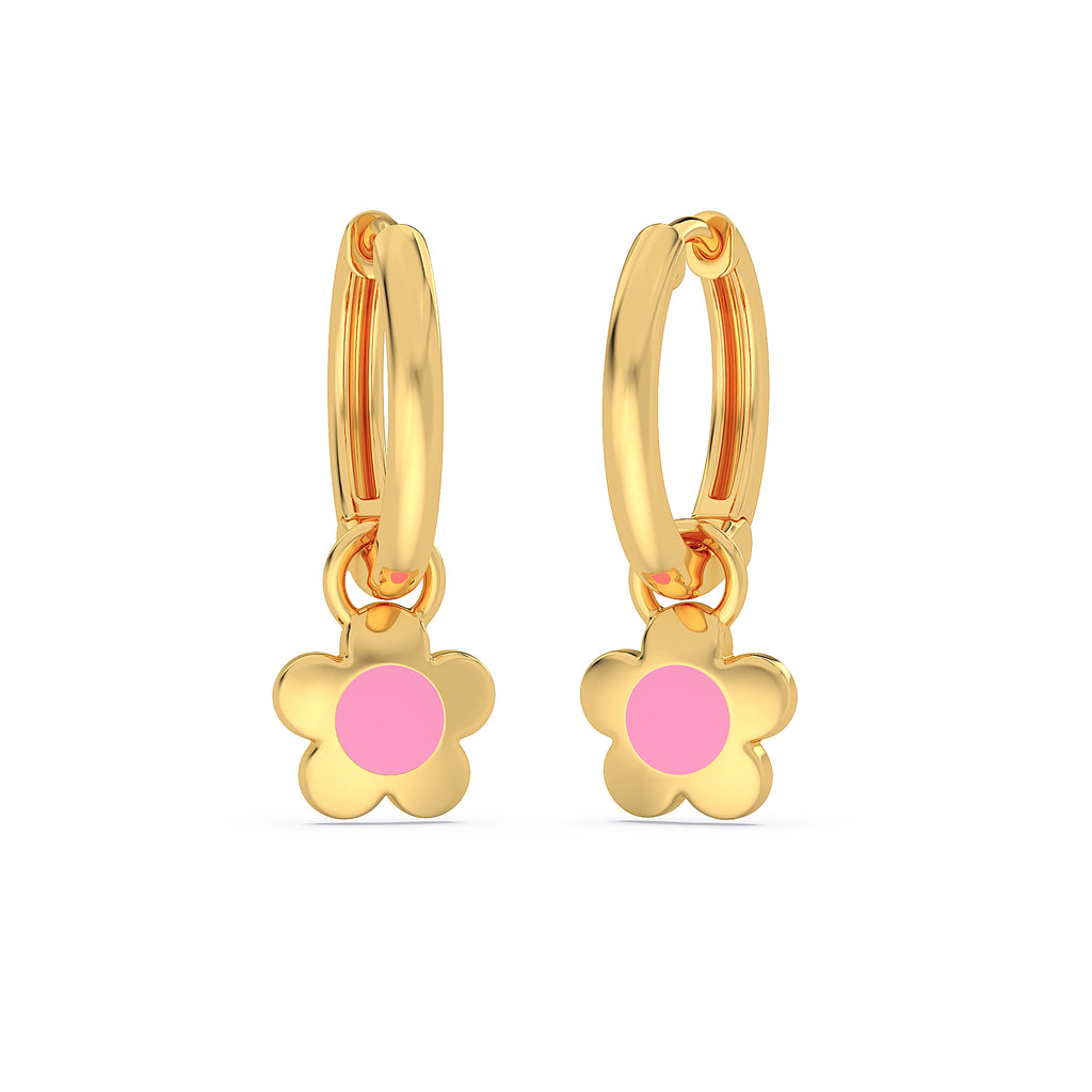 Floral Hoop Earrings - Bloomscape 925 Silver Flower Hoops