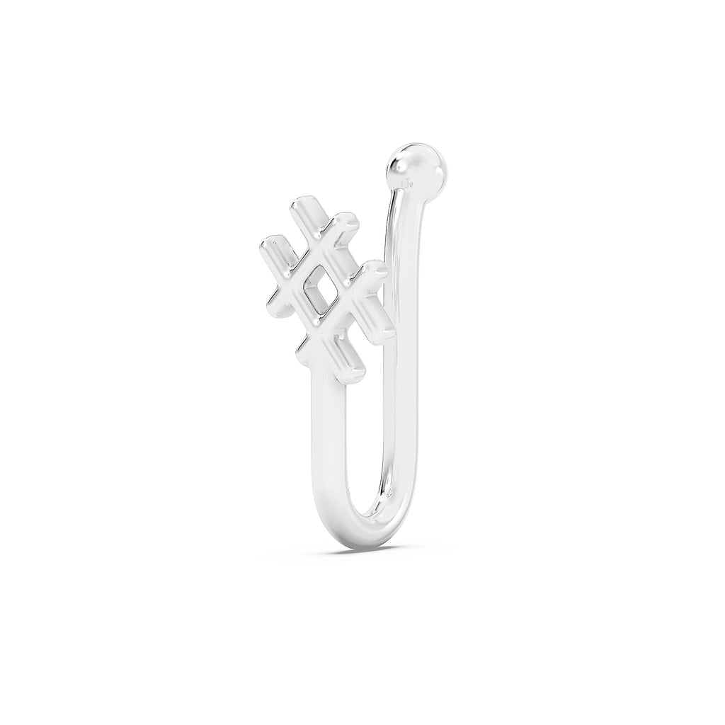 Hashtag Nose Pin