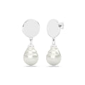 Coin Baroque Pearl Earring