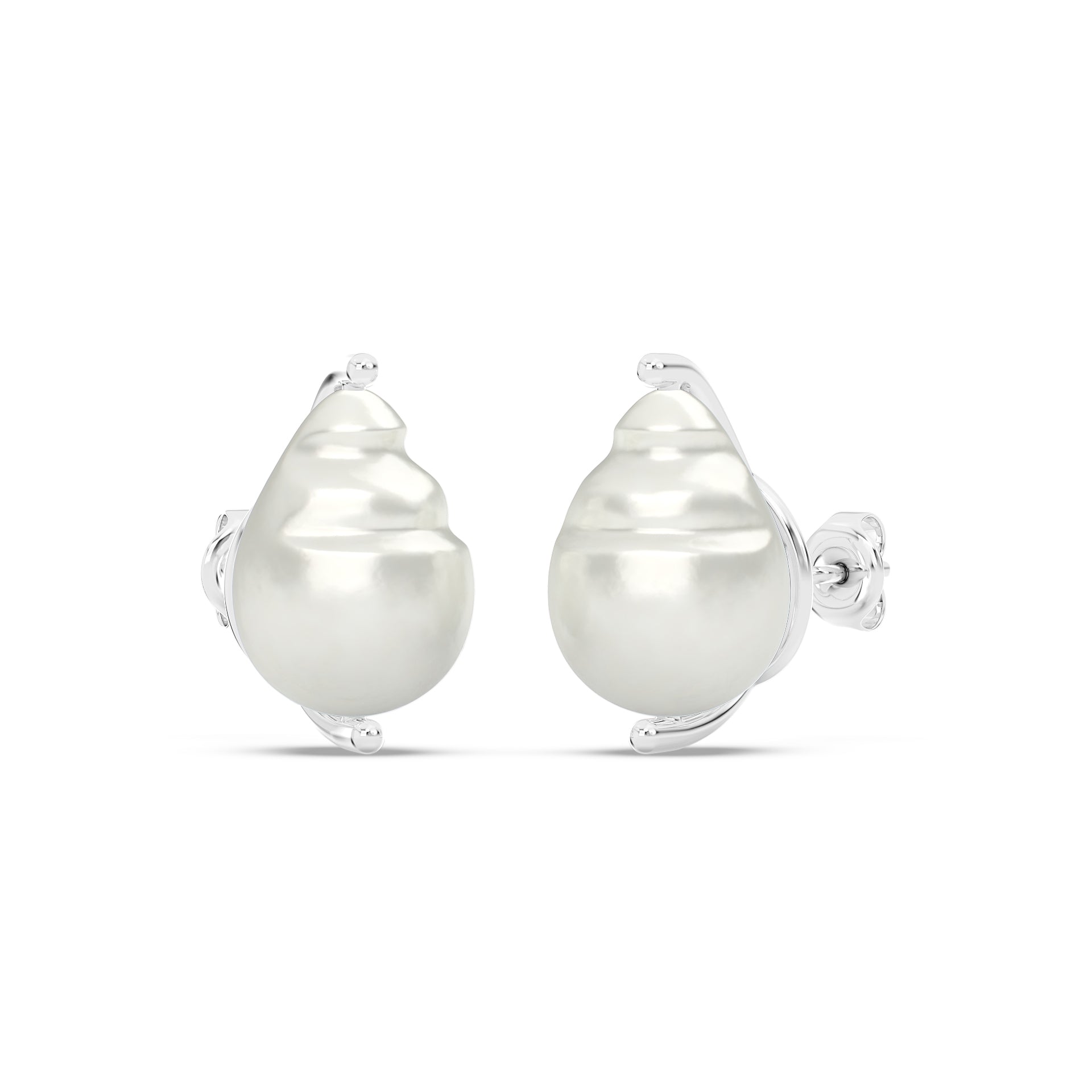 Classic Baroque Pearl Studs