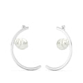 Cresent Baroque Pearl Earring