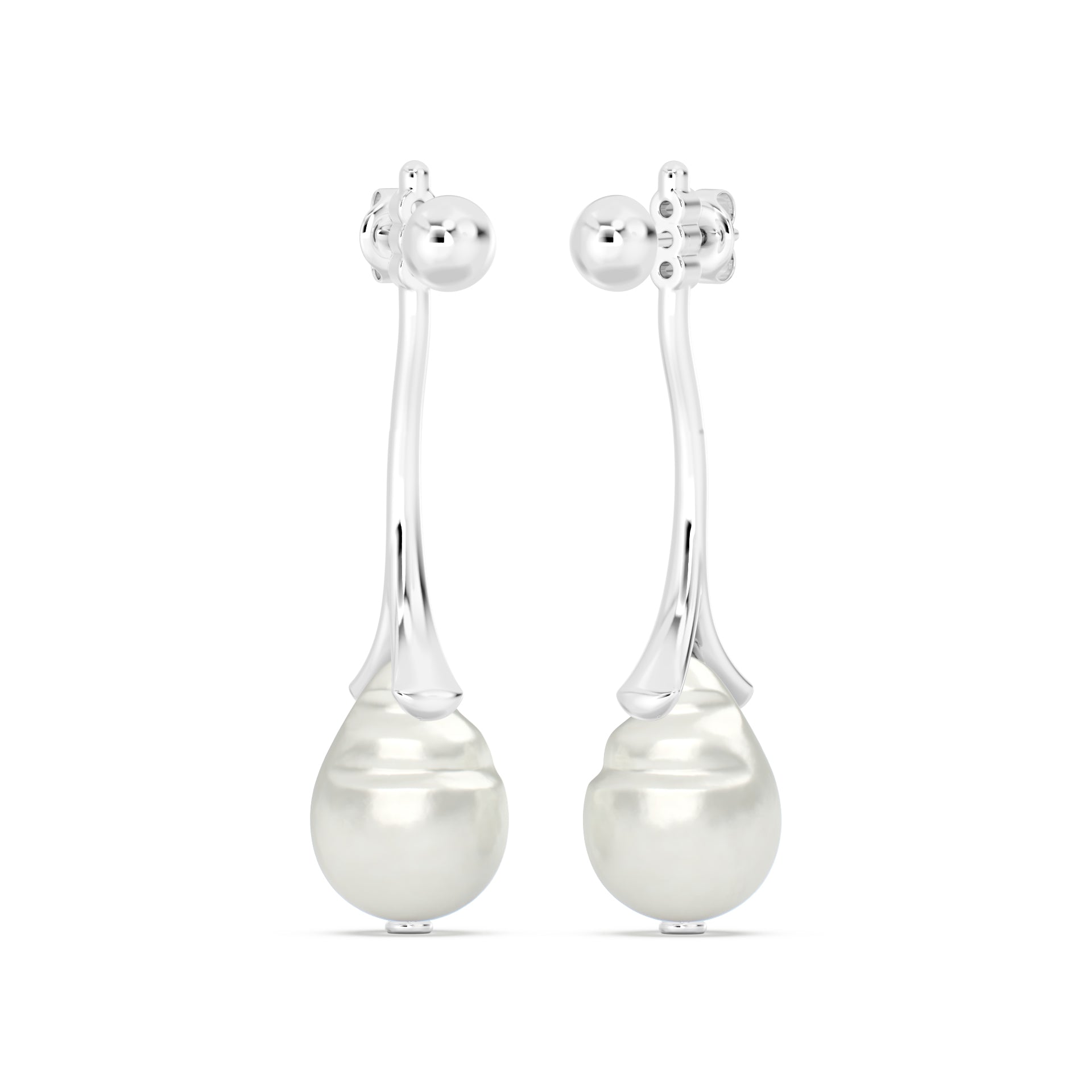 Molten Baroque Pearl Earring Multiwearable