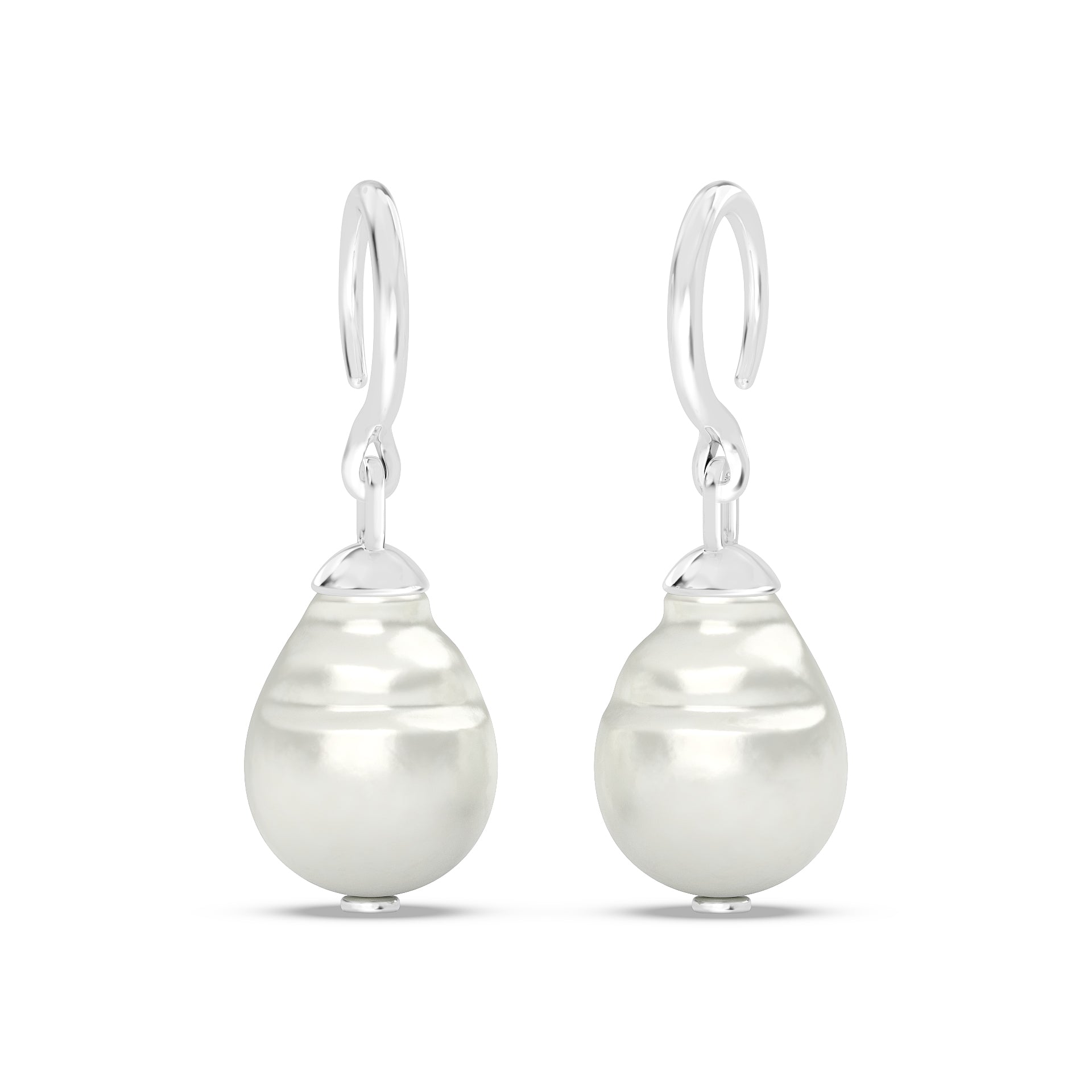 Slip on Baroque Pearl Earrings