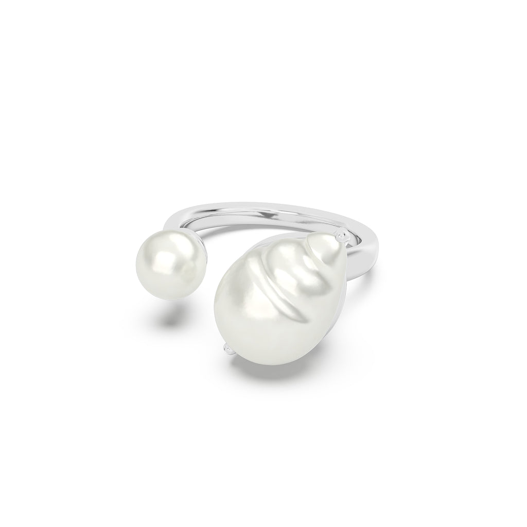 Baroque Pearl Open Ring