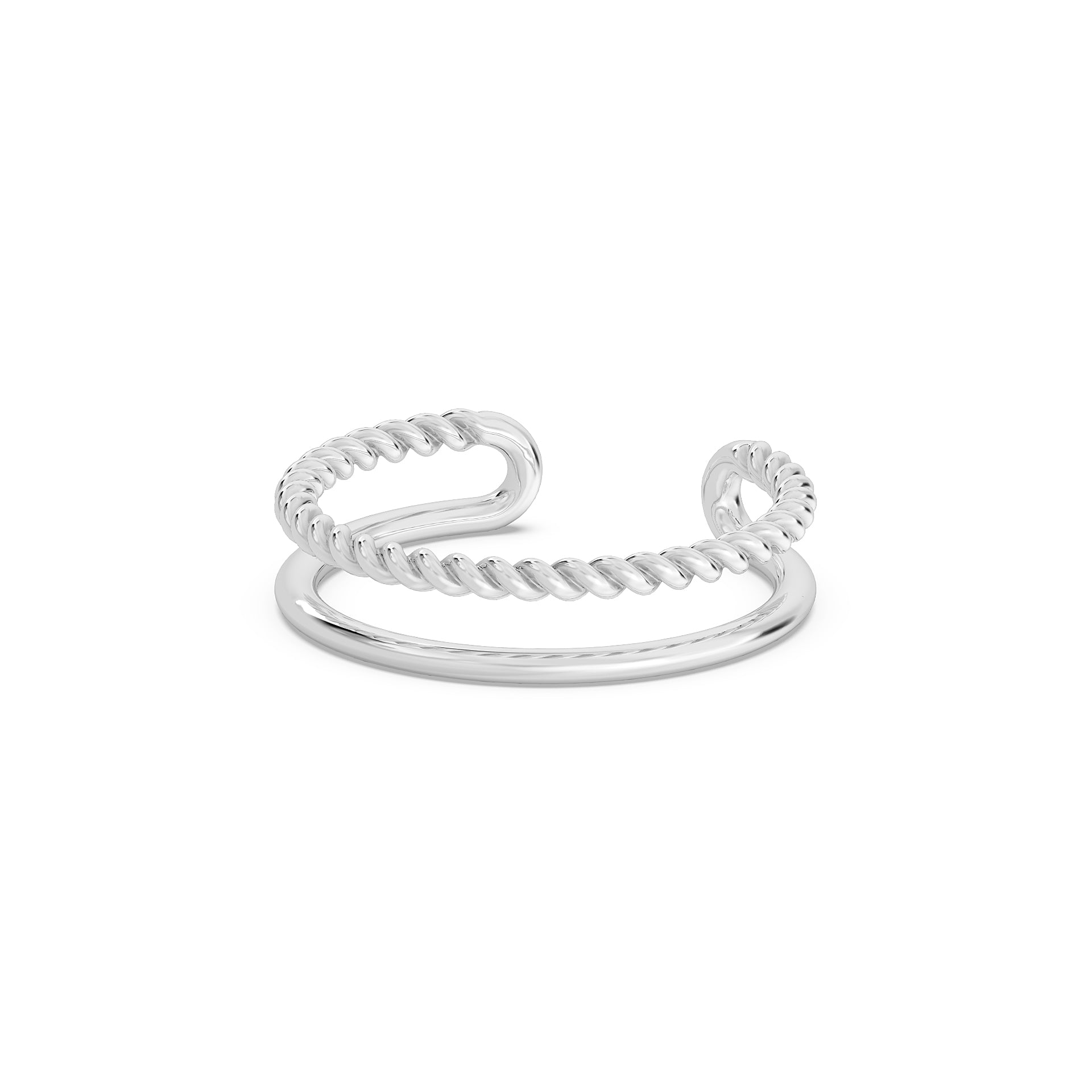 The twist midi ring