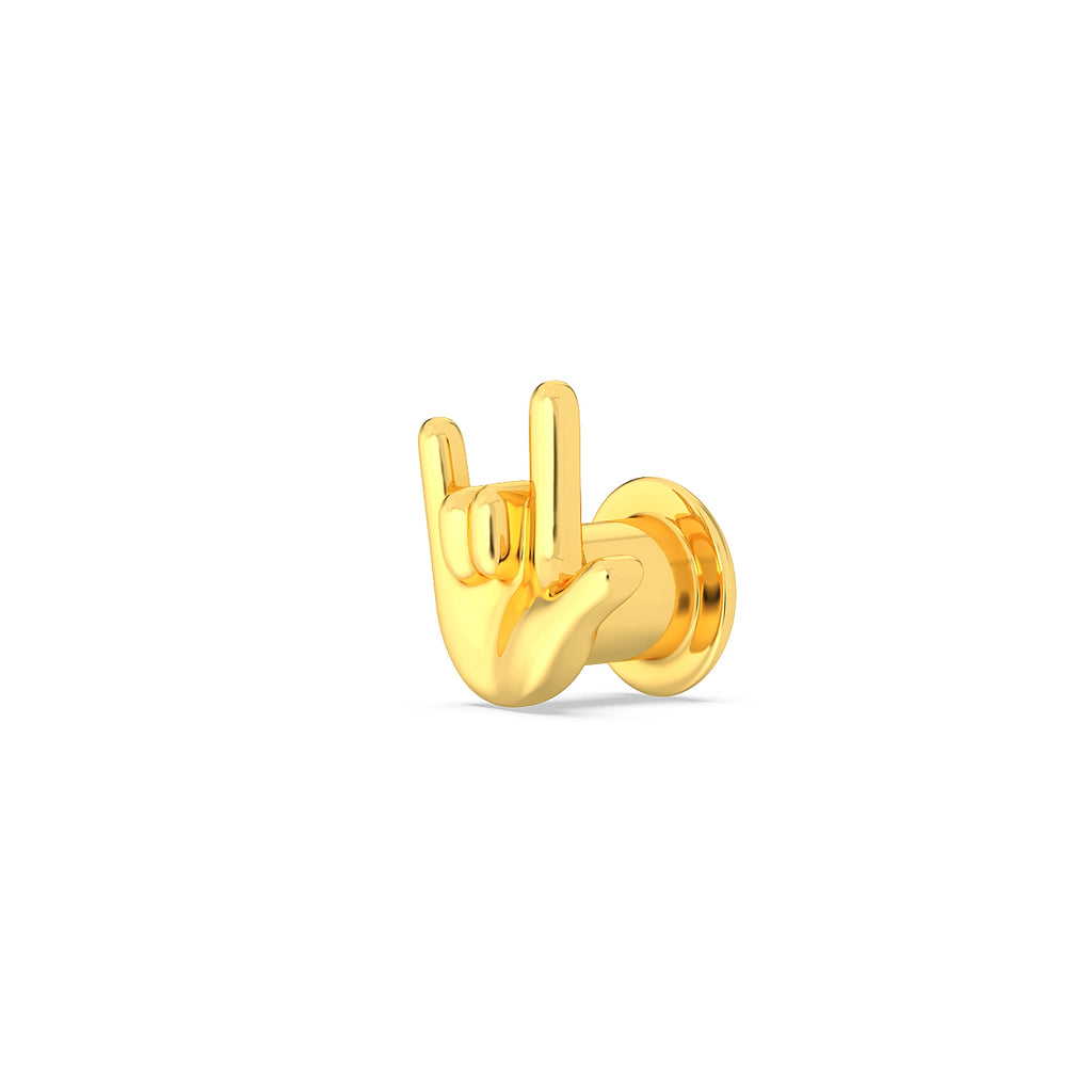 Je T'Aime Hand Gesture Watch Pin