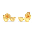 925 Silver Eyeglasses Stud Earrings