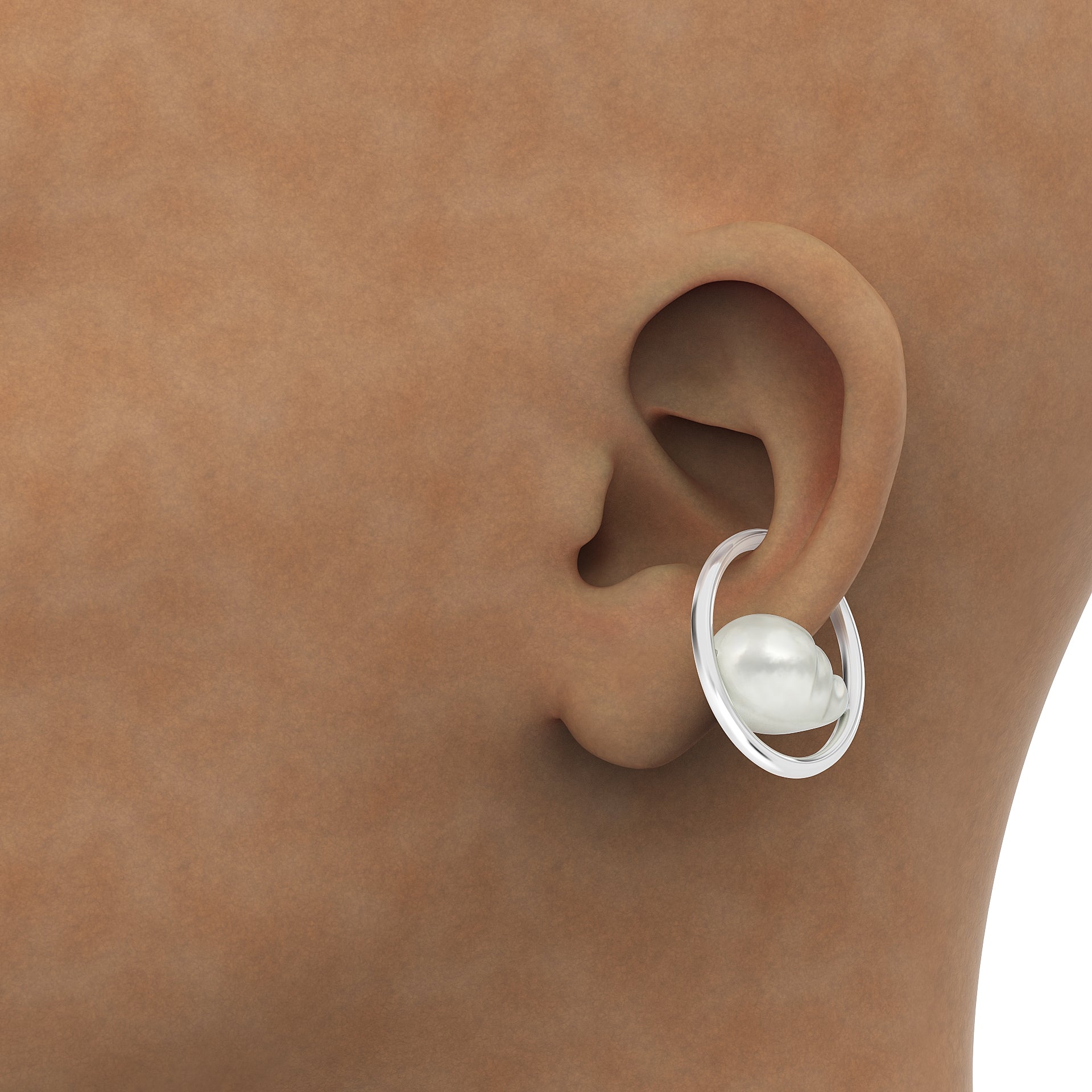 Baroque Pearl Cuff Earring
